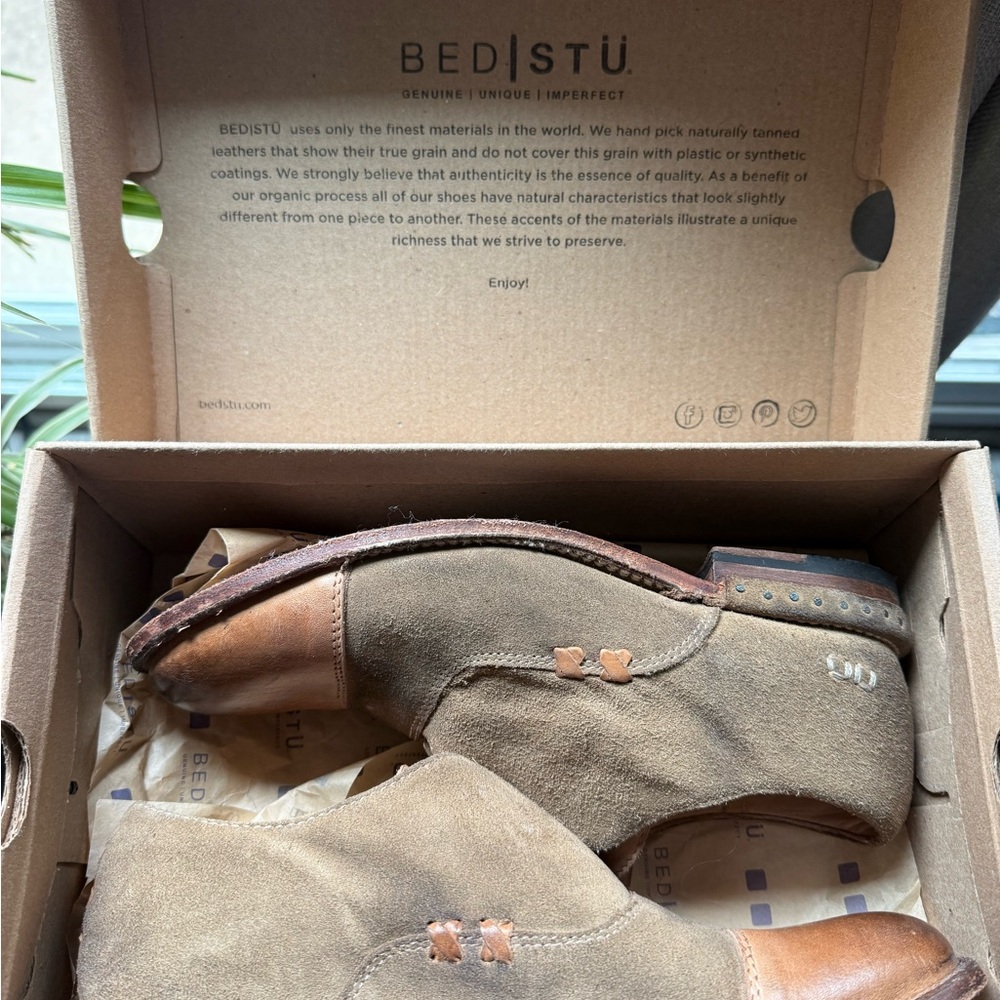 BED|STU Tan Suede Shoes